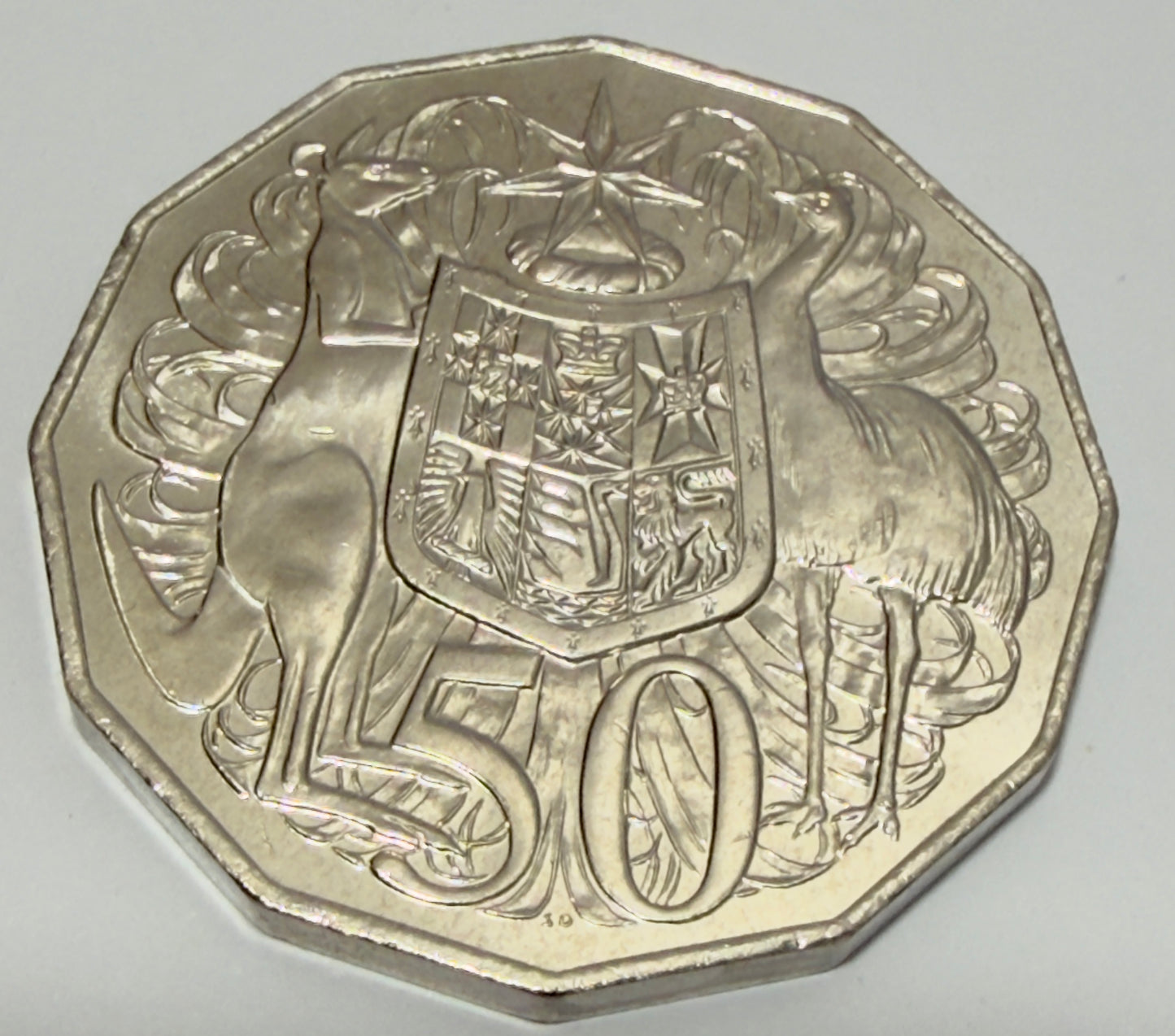 2017 50 Cent Coin - Uncirculated - Coat of Arms - comes in 2x2