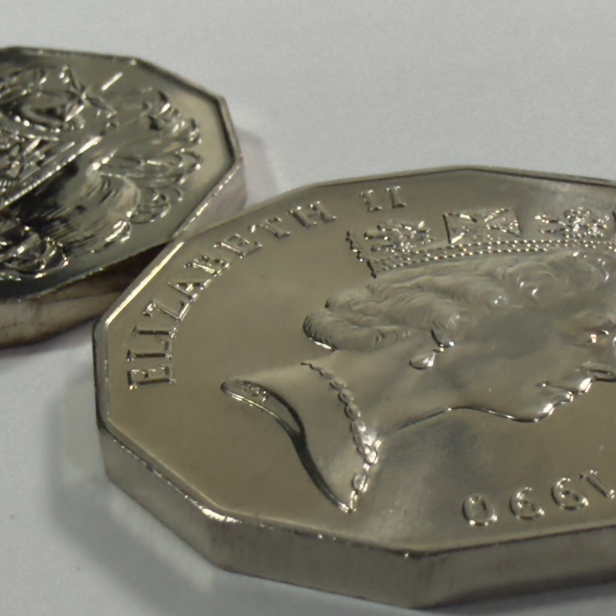 1990 50 Cent Coin - Choice Uncirculated - Mint Set ONLY Coin - comes in 2x2