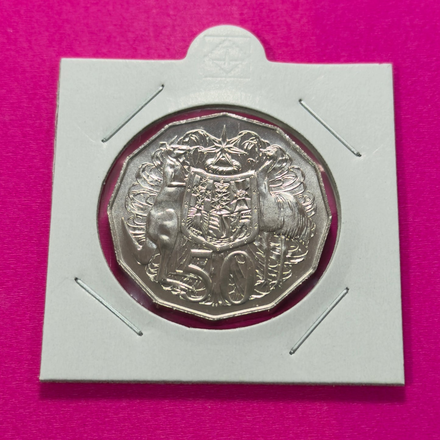 1990 50 Cent Coin - Choice Uncirculated - Mint Set ONLY Coin - comes in 2x2