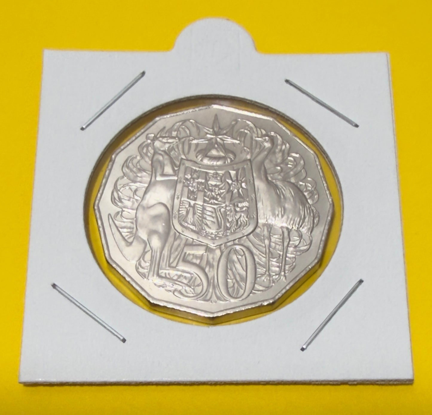 2017 50 Cent Coin - Uncirculated - Coat of Arms - comes in 2x2