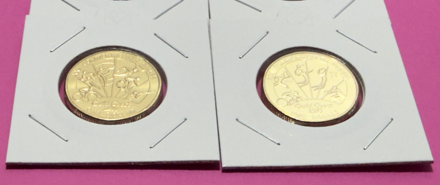 2018 $1 Commonwealth Games Set of 4 Coins - Uncirculated - come in 2x2s