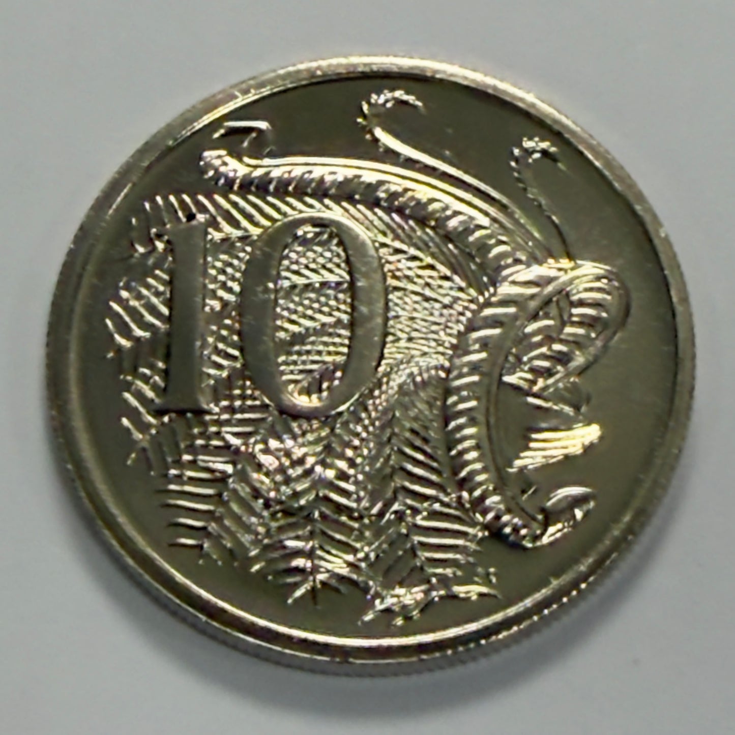 1990 10 Cent Coin - Choice Uncirculated - Ex MINT SET 10c Coin - comes in 2x2