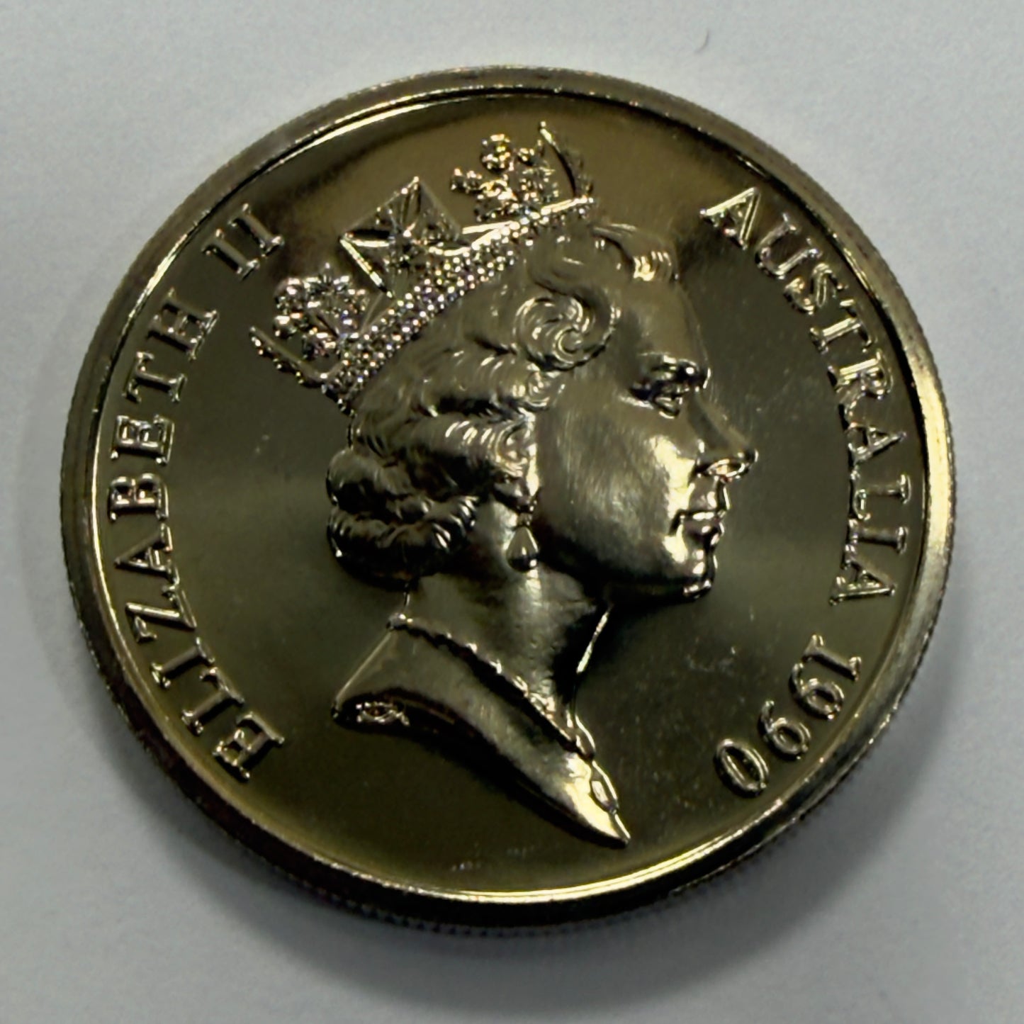 1990 10 Cent Coin - Choice Uncirculated - Ex MINT SET 10c Coin - comes in 2x2