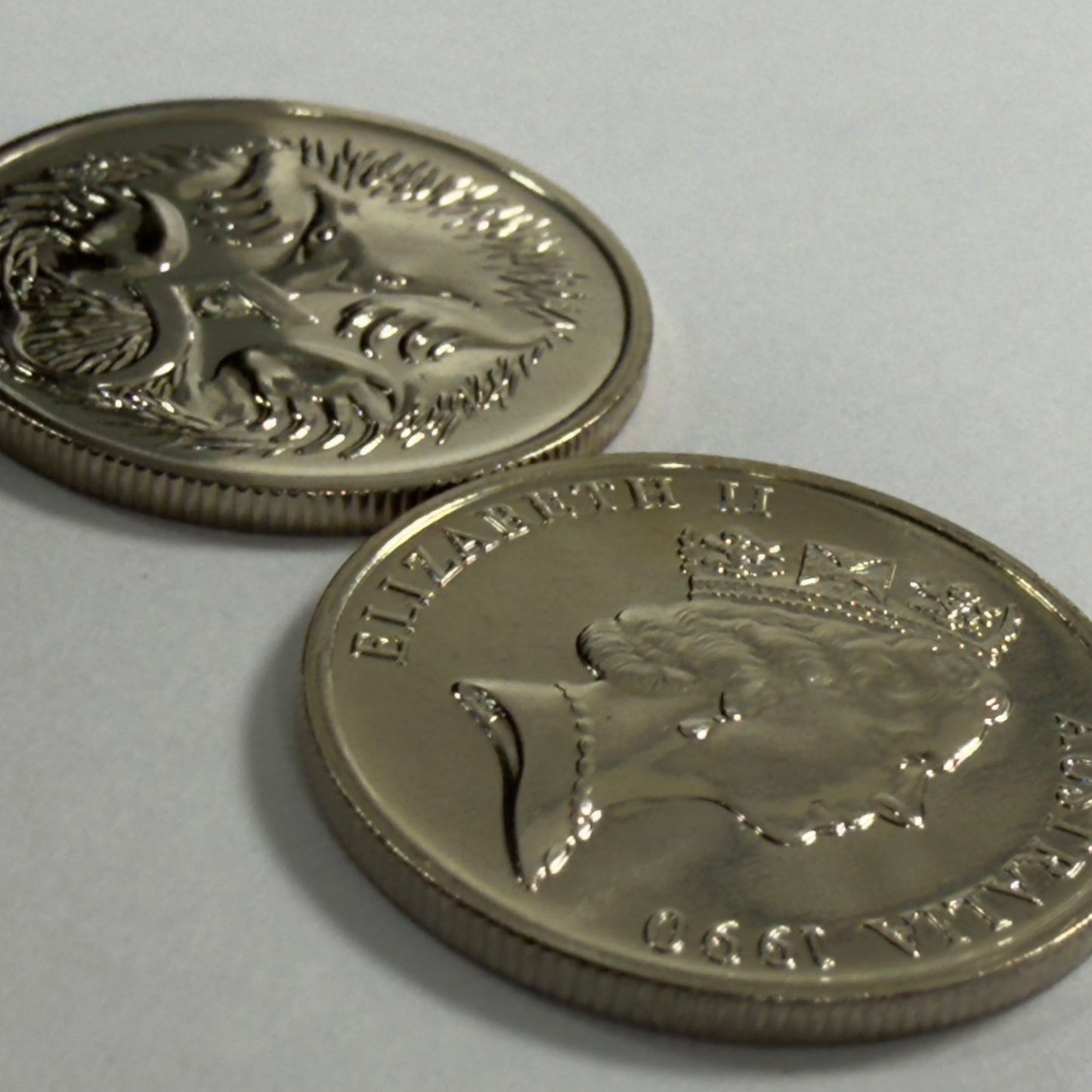 1990 5 Cent Coin - Choice Uncirculated - ex mint set - Five Cent 5c - comes in 2x2