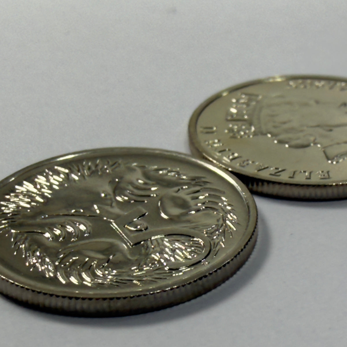 1990 5 Cent Coin - Choice Uncirculated - ex mint set - Five Cent 5c - comes in 2x2