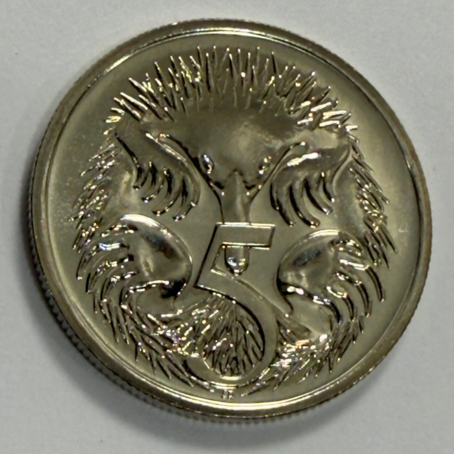 1990 5 Cent Coin - Choice Uncirculated - ex mint set - Five Cent 5c - comes in 2x2
