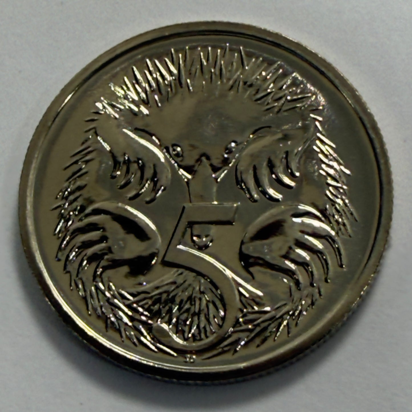 1990 5 Cent Coin - Choice Uncirculated - ex mint set - Five Cent 5c - comes in 2x2