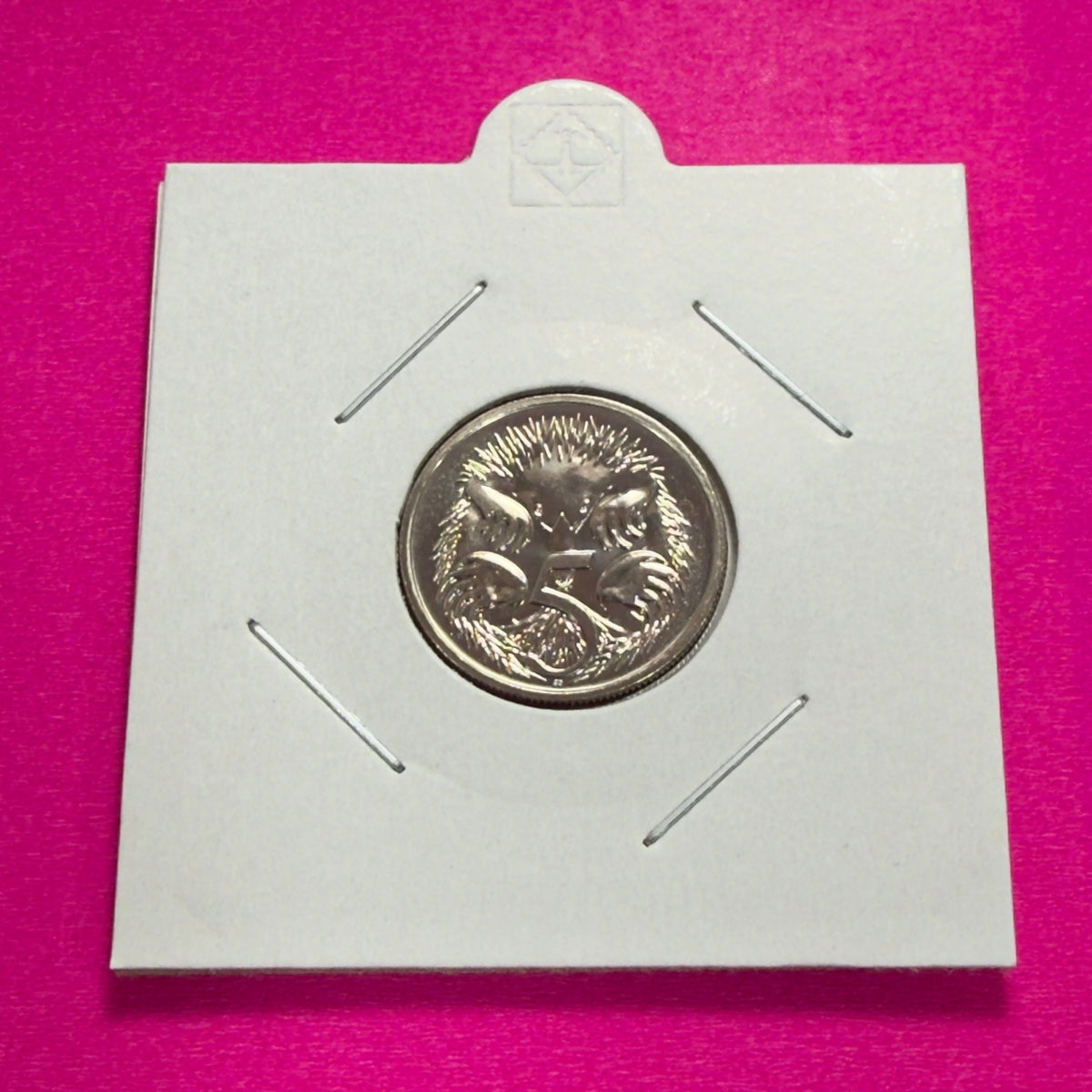 1990 5 Cent Coin - Choice Uncirculated - ex mint set - Five Cent 5c - comes in 2x2
