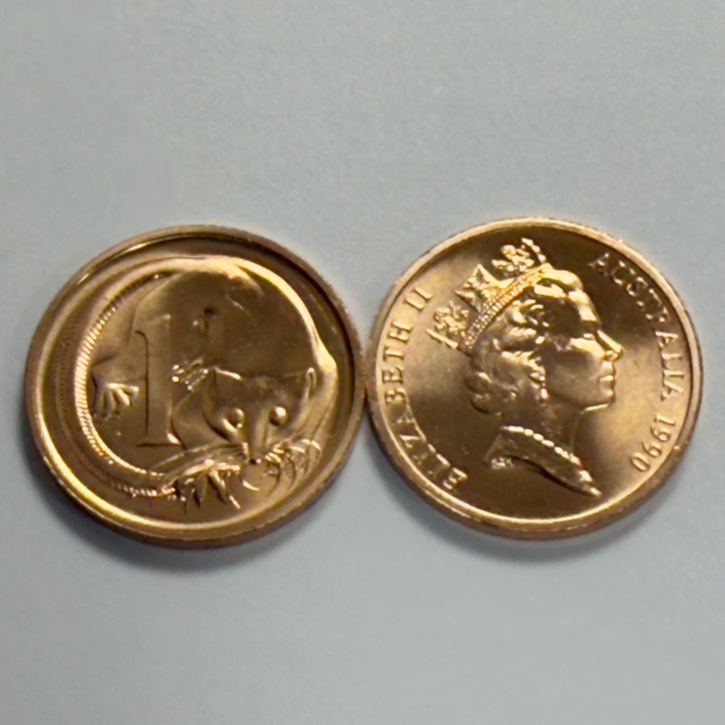 1990 1 Cent Coin - Choice Uncirculated - Ex MINT SET 1c Coin - Comes In 2x2