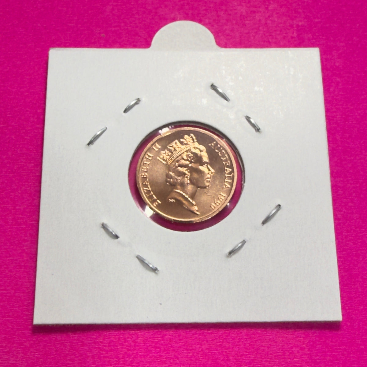 1990 1 Cent Coin - Choice Uncirculated - Ex MINT SET 1c Coin - Comes In 2x2