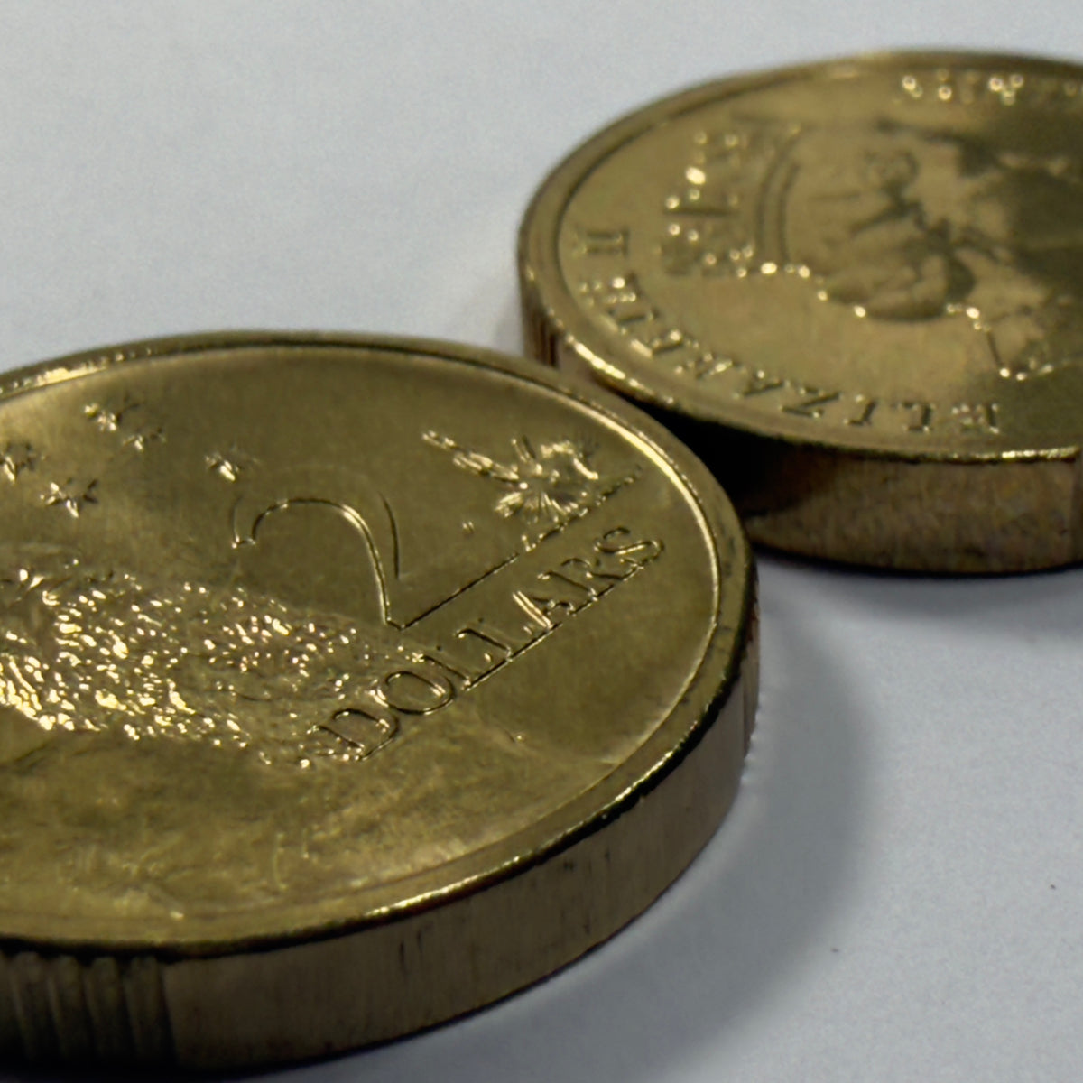 1990 $2 Coin - Choice Uncirculated - ex MINT SET coin - Two Dollar - in 2x2