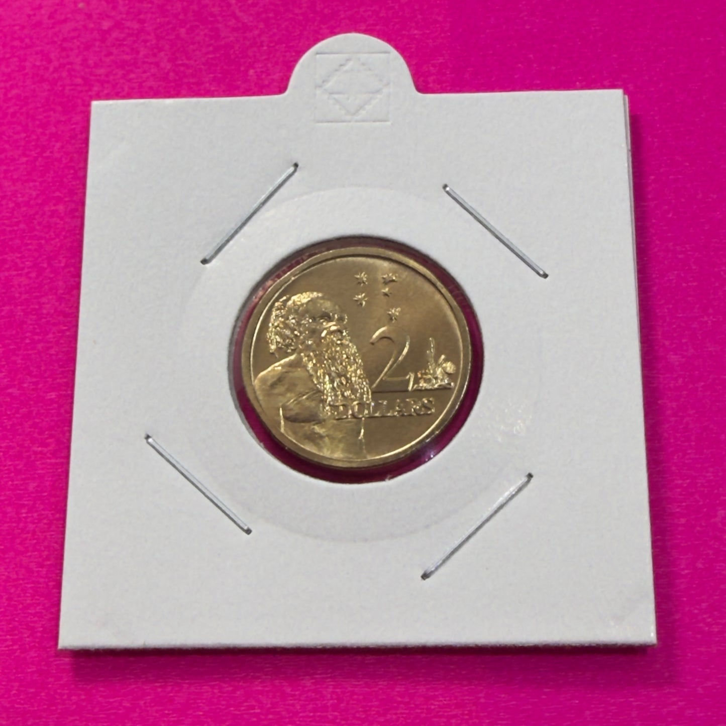 1990 $2 Coin - Choice Uncirculated - ex MINT SET coin - Two Dollar - in 2x2