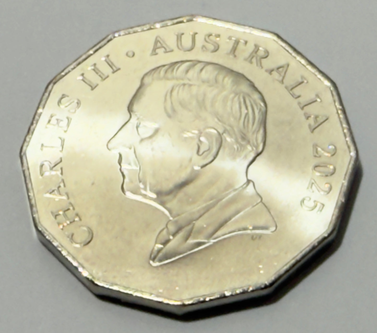 2025 50 Cent Coin - King Charles Coat of Arms - Uncirculated - comes in 2x2
