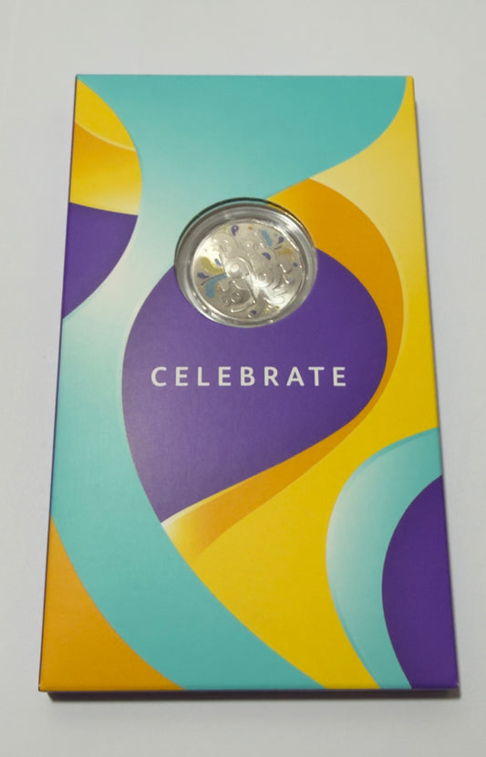 2025 50 Cent Coin - 'Celebrate' - Uncirculated -as released by RAM