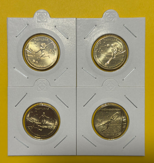 2023 $1 Matildas 4 Coin Set - Uncirculated - One Dollar Matildas Set - in 2x2s