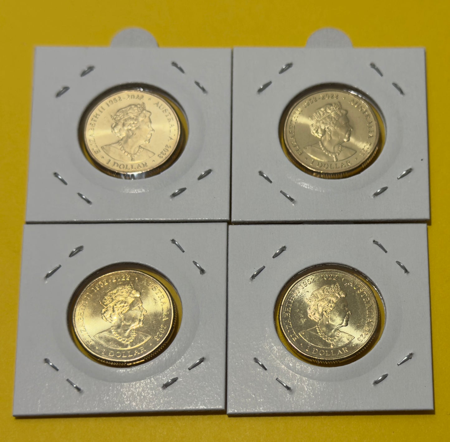 2023 $1 Matildas 4 Coin Set - Uncirculated - One Dollar Matildas Set - in 2x2s