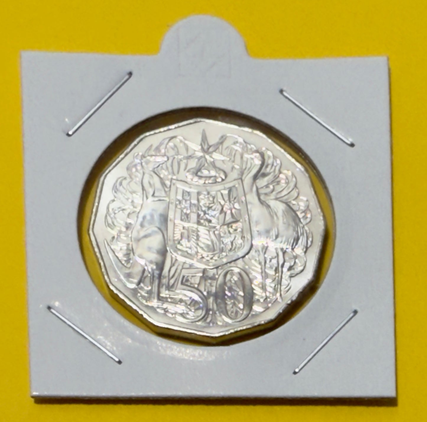 2019 50 Cent Coin - JC Effigy - Uncirculated - only 2m made - comes in 2x2