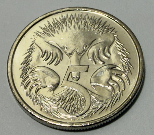 2019 5 Cent Coin - JC Effigy - Uncirculated - comes in 2x2