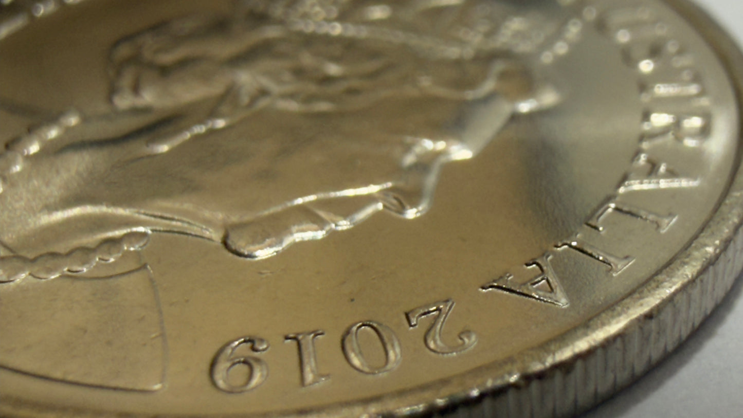 2019 5 Cent Coin - JC Effigy - Uncirculated - comes in 2x2