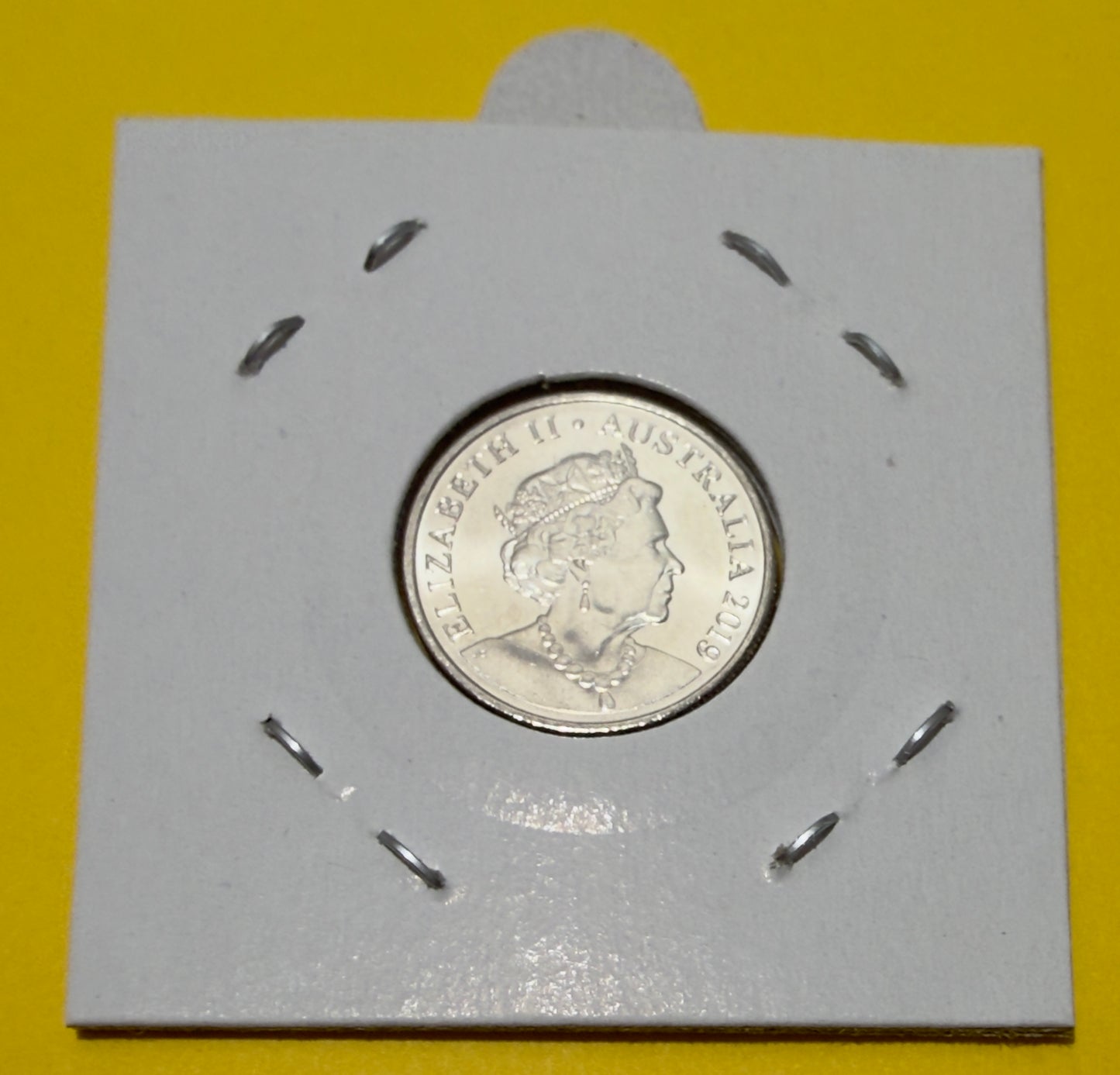 2019 5 Cent Coin - JC Effigy - Uncirculated - comes in 2x2