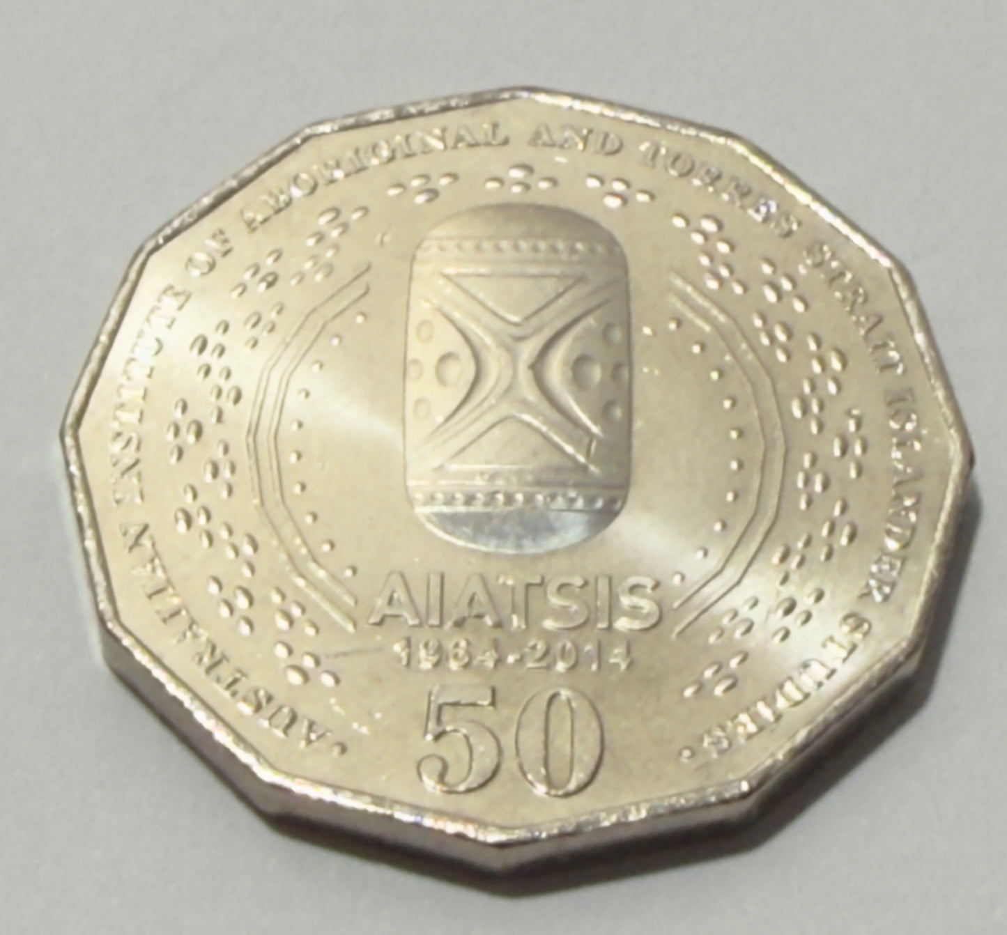 2014 AIATSIS 50 Cent Coin - Uncirculated - Fifty Cent Coin - comes in 2x2