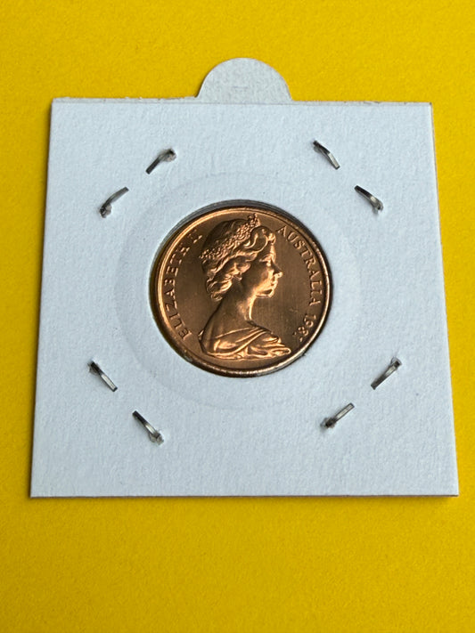 1981 2 Cent Coin - Uncirculated - ex Mint roll - Two Cent - comes in 2x2