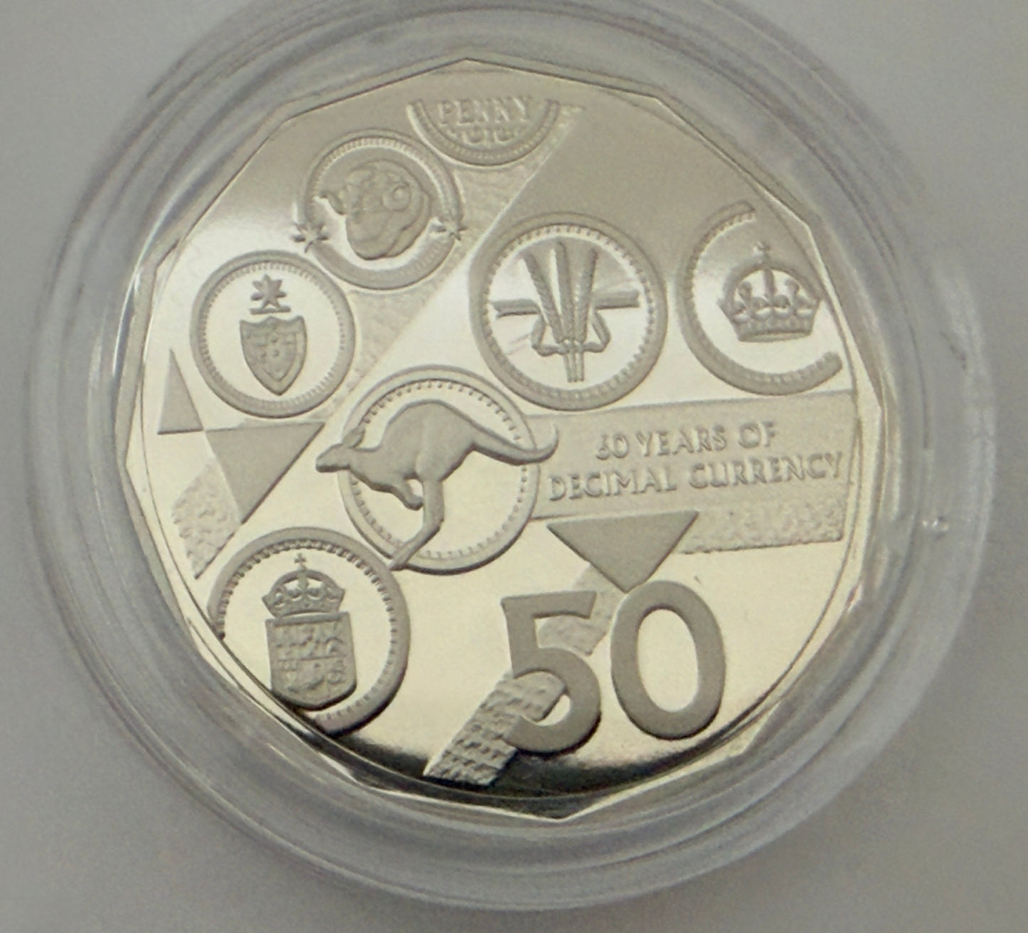 2026 50 Cent Proof Coin - 60 Years of Decimal Currency in original Capsule