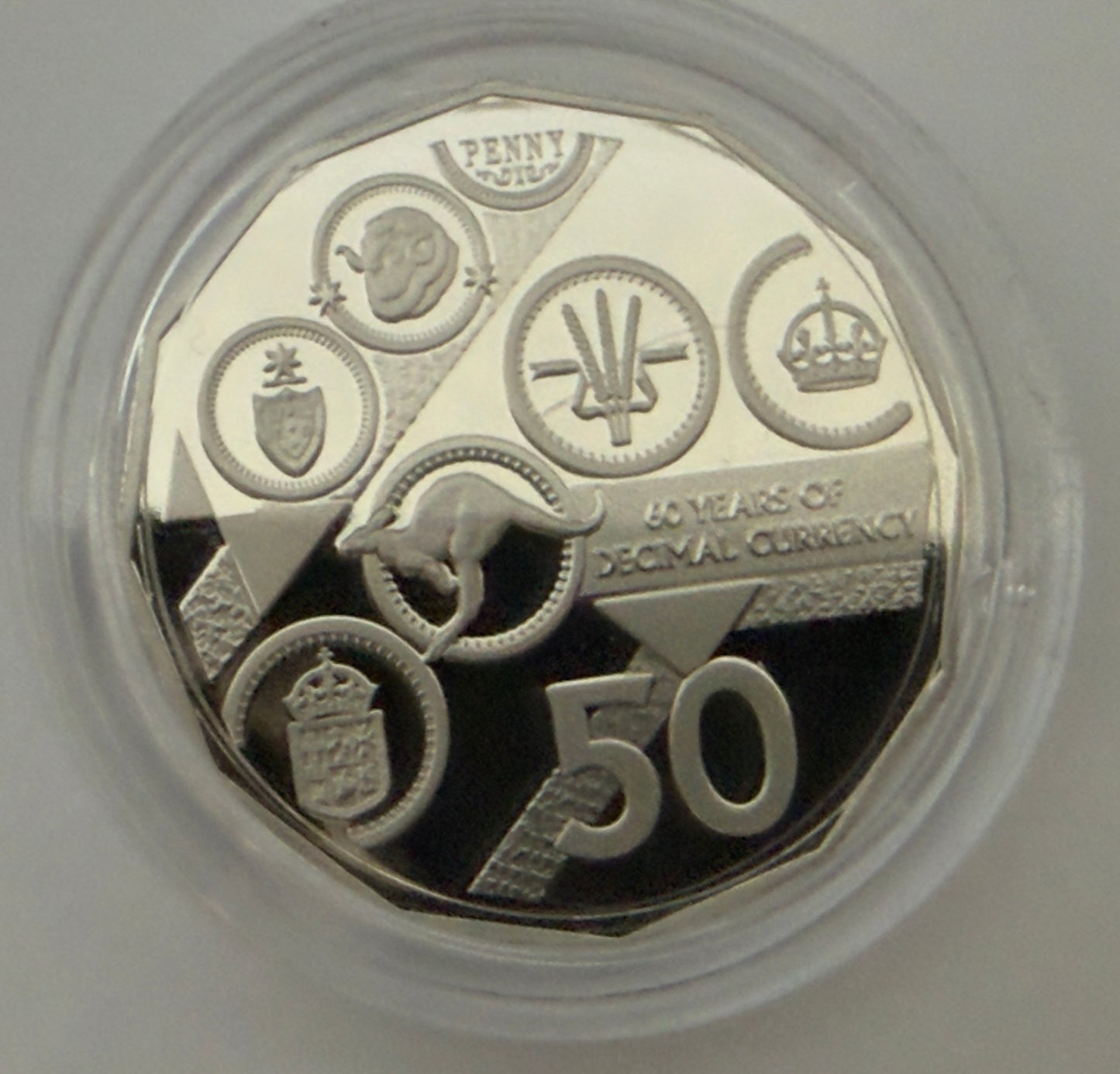 2026 50 Cent Proof Coin - 60 Years of Decimal Currency in original Capsule