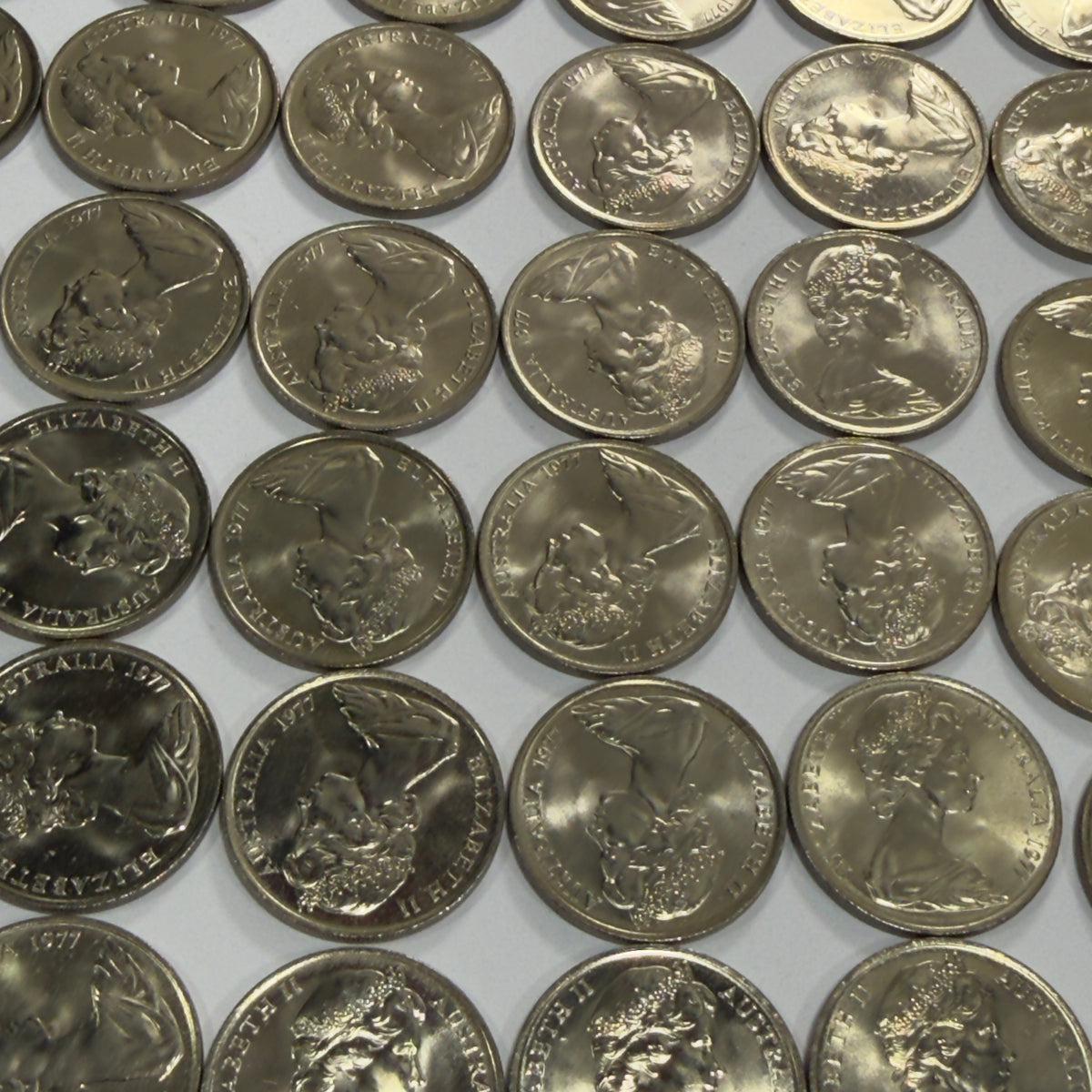 1977 10 Cent Coin - Uncirculated - Ten Cent 10c - ex RAM Roll - comes in 2x2
