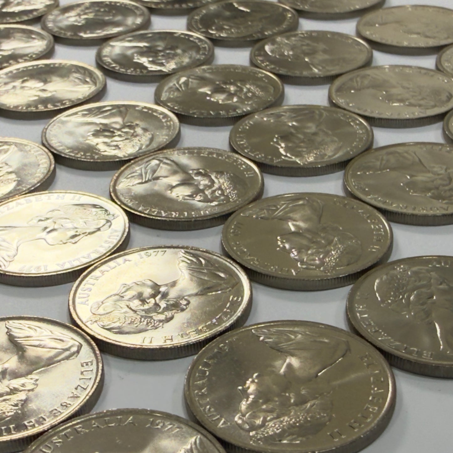 1977 10 Cent Coin - Uncirculated - Ten Cent 10c - ex RAM Roll - comes in 2x2