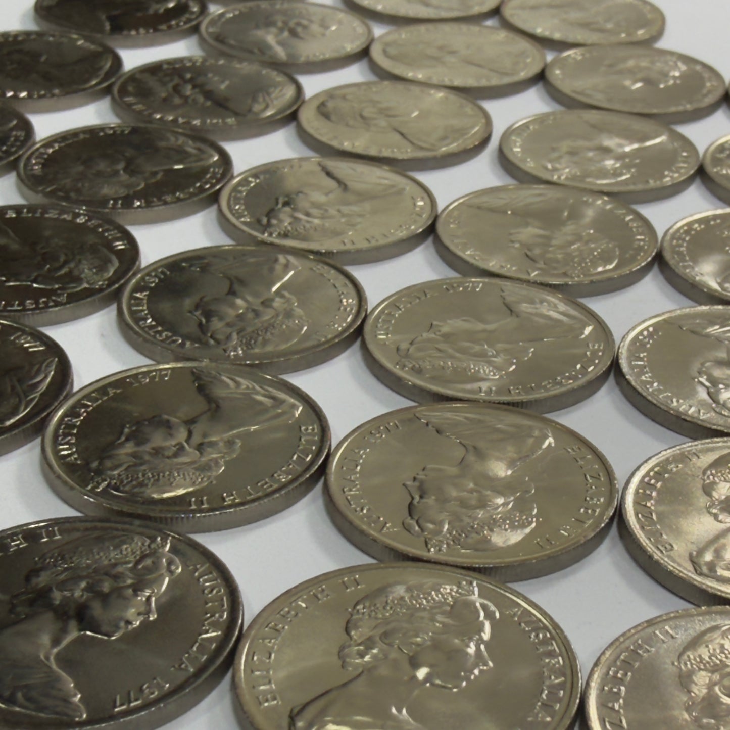 1977 10 Cent Coin - Uncirculated - Ten Cent 10c - ex RAM Roll - comes in 2x2