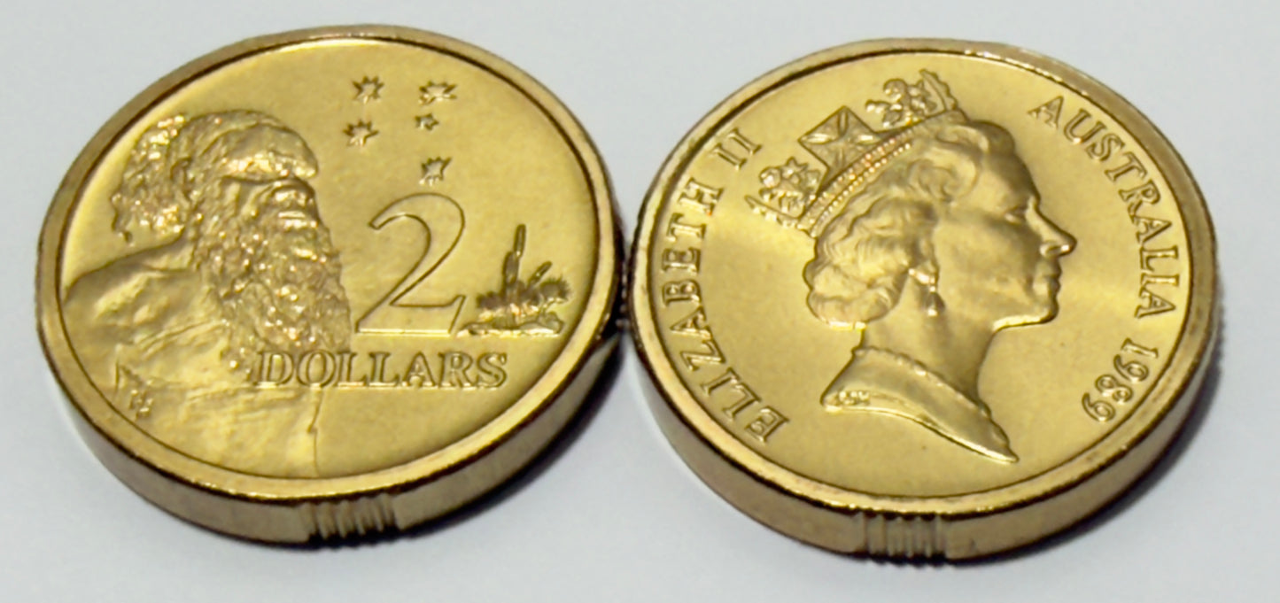 1989 $2 Elder Horst Hahne HH - Choice Uncirculated - ex mint set - comes in 2x2
