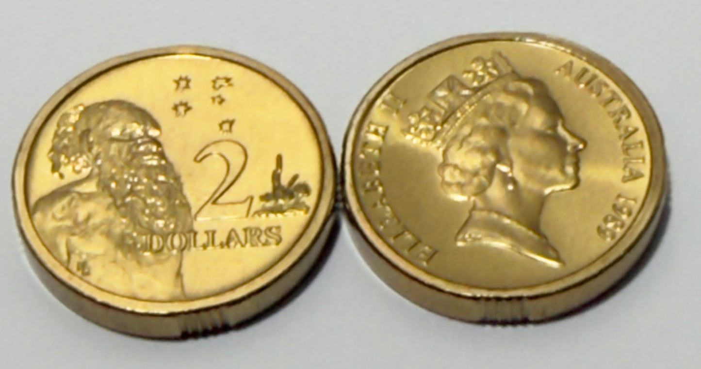 1989 $2 Elder Horst Hahne HH - Choice Uncirculated - ex mint set - comes in 2x2