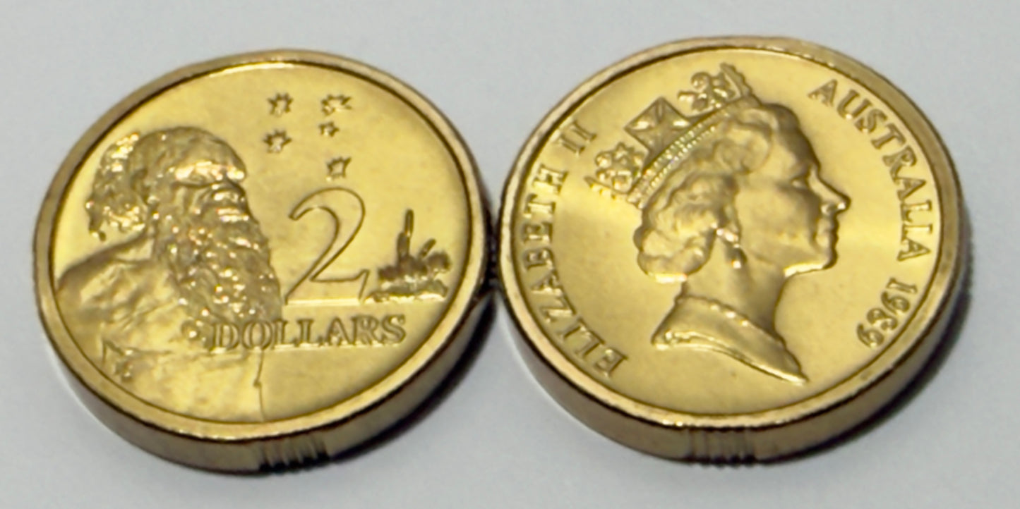 1989 $2 Elder Horst Hahne HH - Choice Uncirculated - ex mint set - comes in 2x2