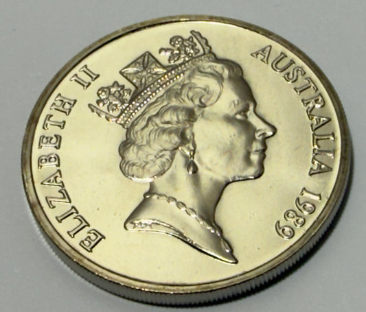 1989 20 Cent Coin - Choice Uncirculated - mint set only coin - comes in 2x2