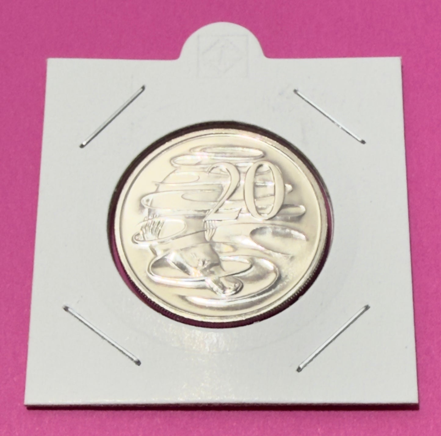 1989 20 Cent Coin - Choice Uncirculated - mint set only coin - comes in 2x2