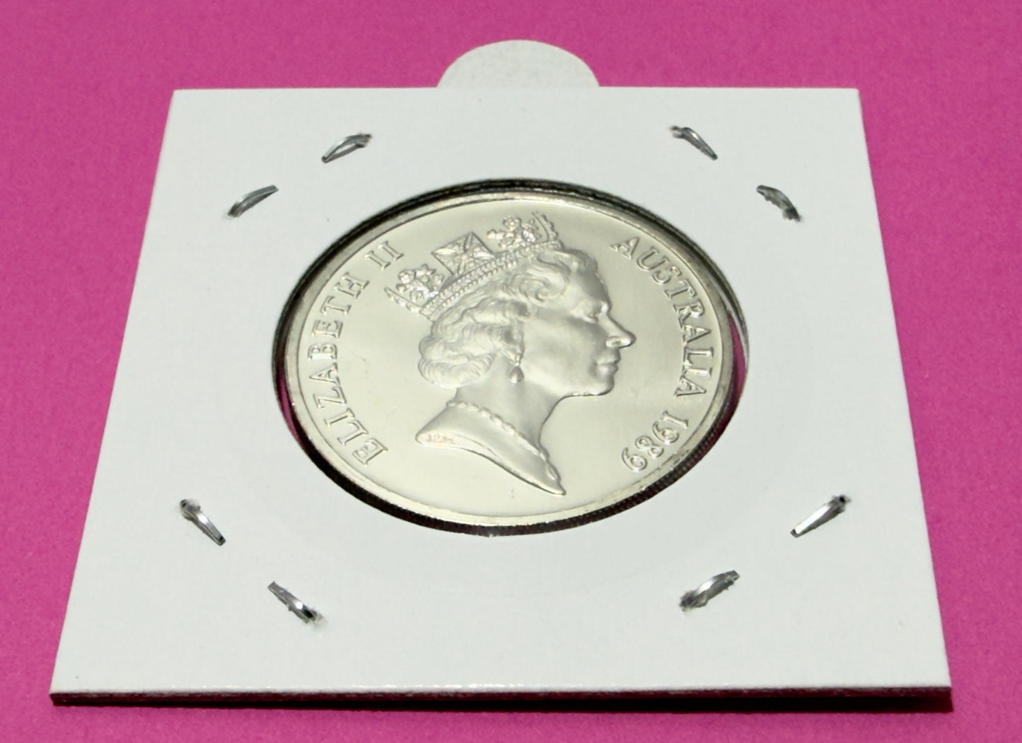 1989 20 Cent Coin - Choice Uncirculated - mint set only coin - comes in 2x2