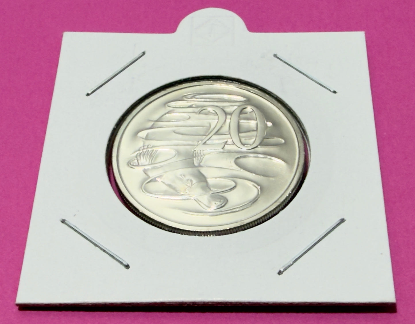 1989 20 Cent Coin - Choice Uncirculated - mint set only coin - comes in 2x2