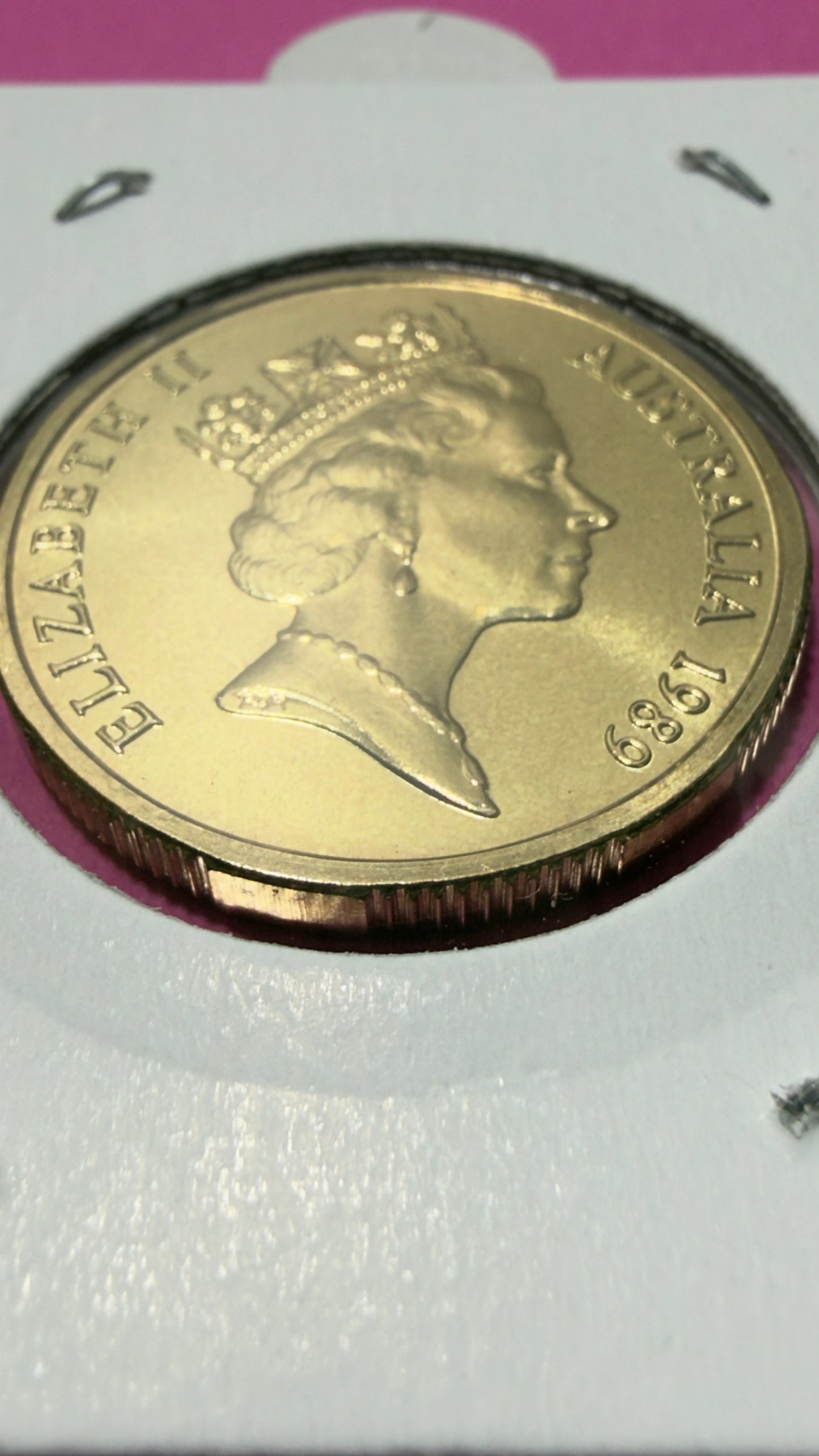 1989 $1 Coin - Mob Of Roos - Uncirculated - mint set ONLY - One Dollar - in 2x2