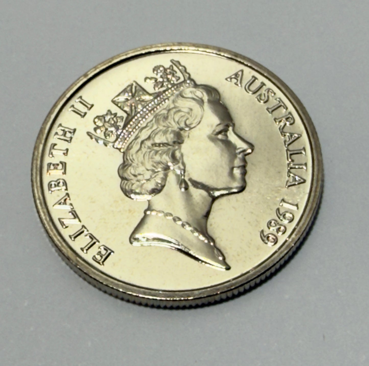 1989 5 Cent Coin - Choice Uncirculated - Ex Mint Set - comes in 2x2