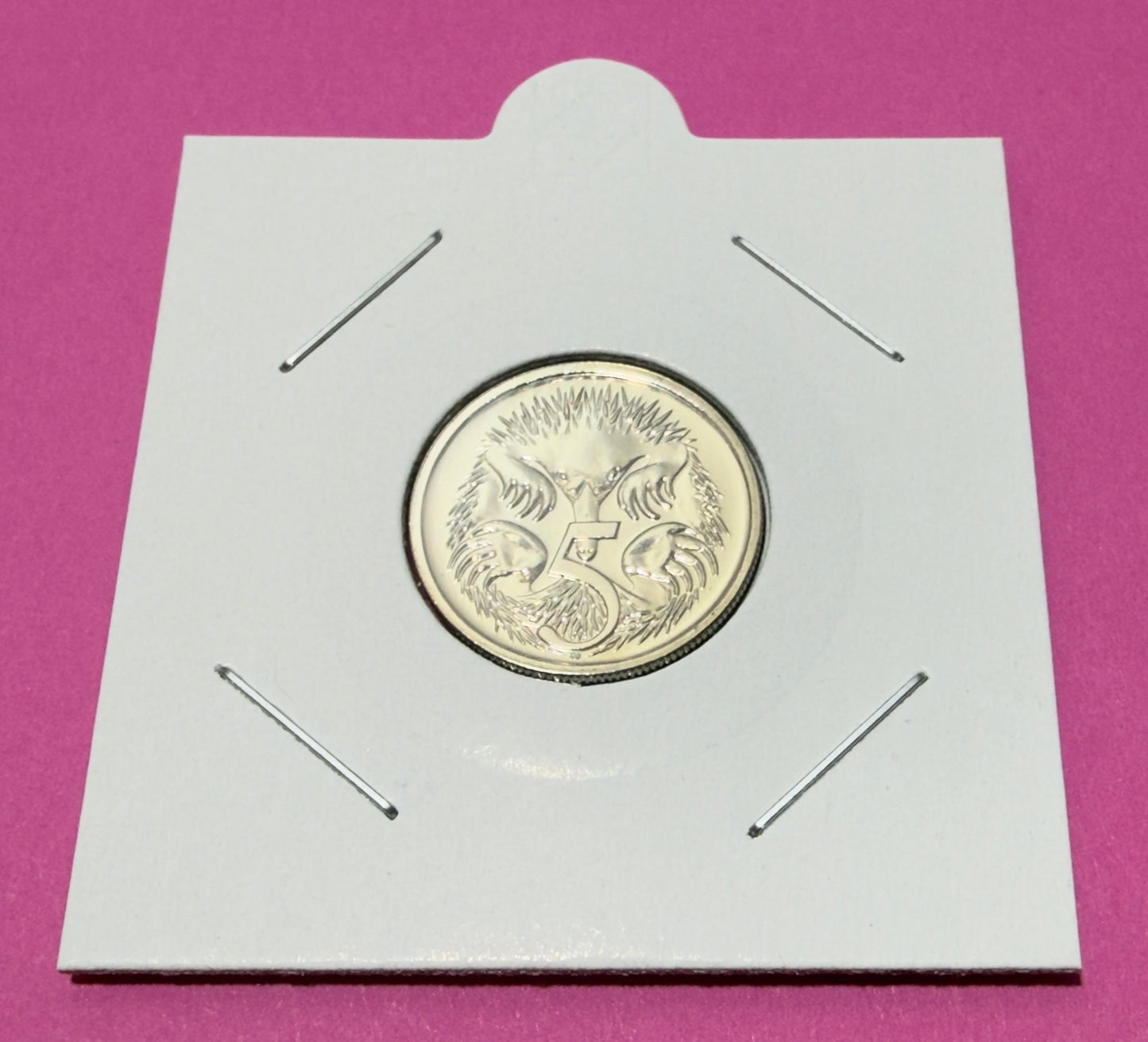 1989 5 Cent Coin - Choice Uncirculated - Ex Mint Set - comes in 2x2
