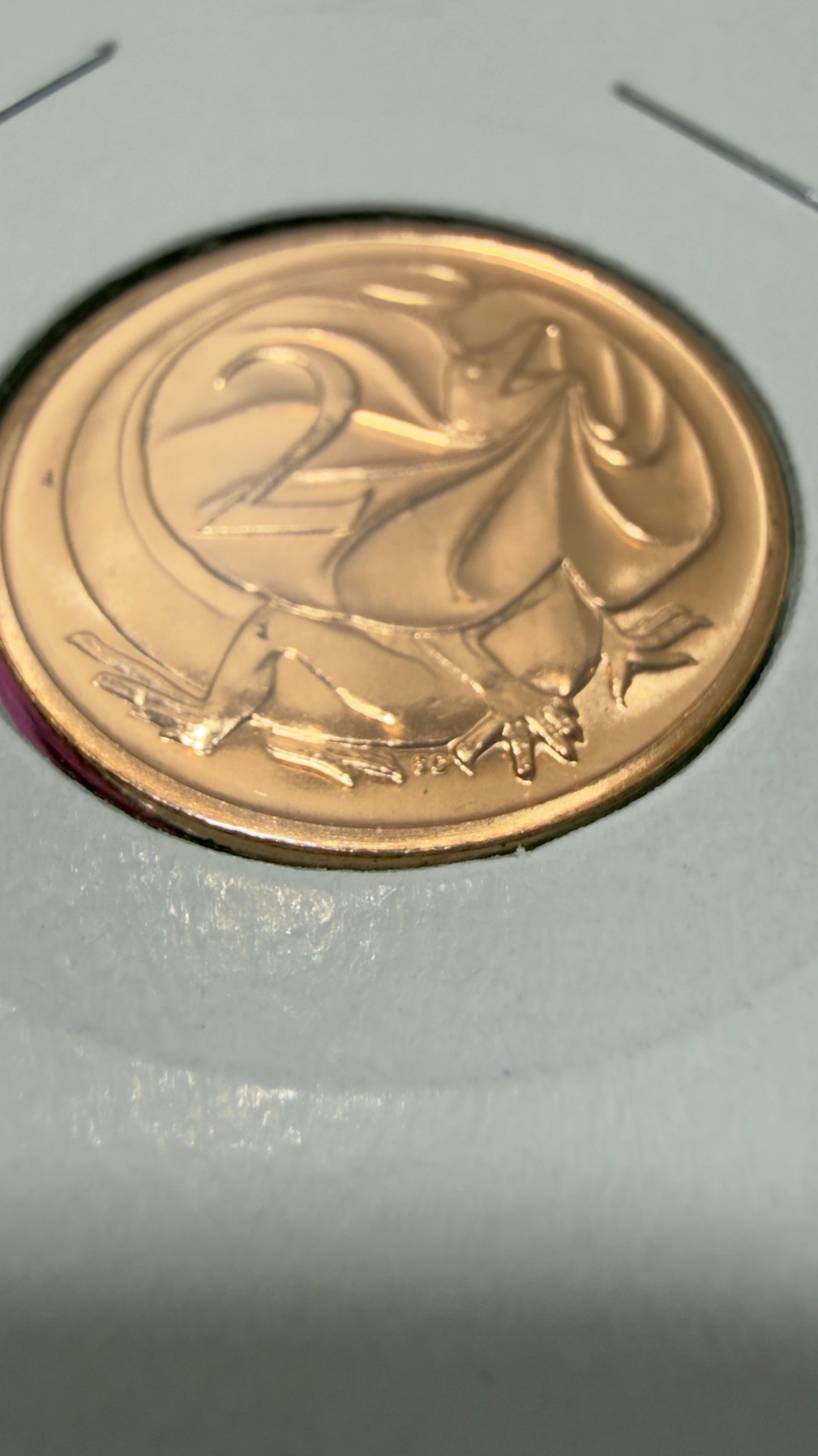 1989 2 Cent Coin - Choice Uncirculated - ex mint set - comes in 2x2