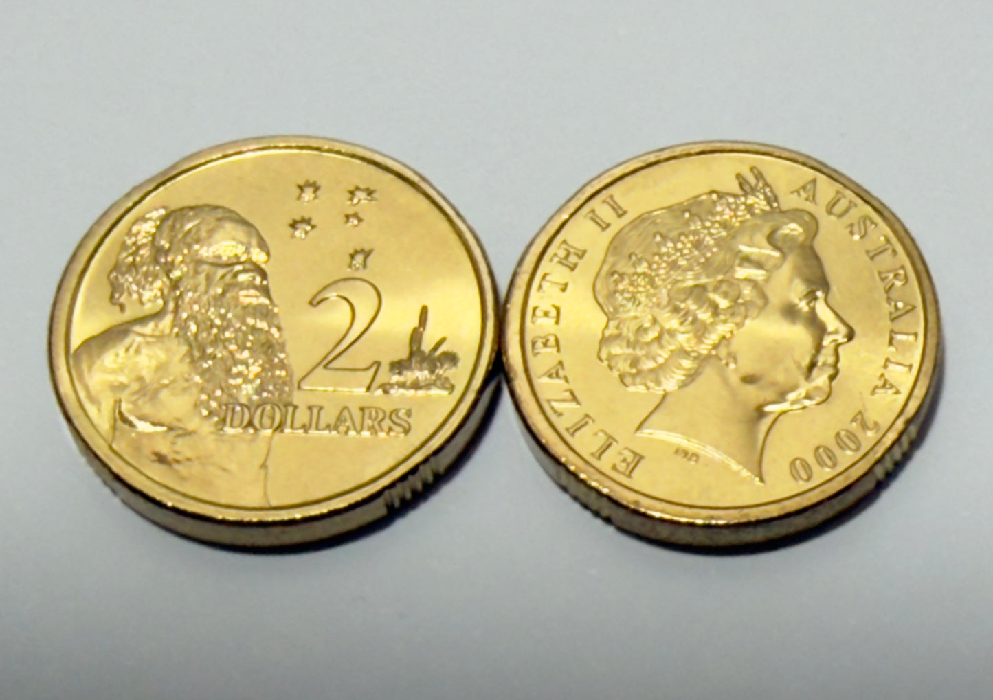2000 Two Dollar Coin - Elder $2 - Choice Uncirculated - ex mint set - in 2x2