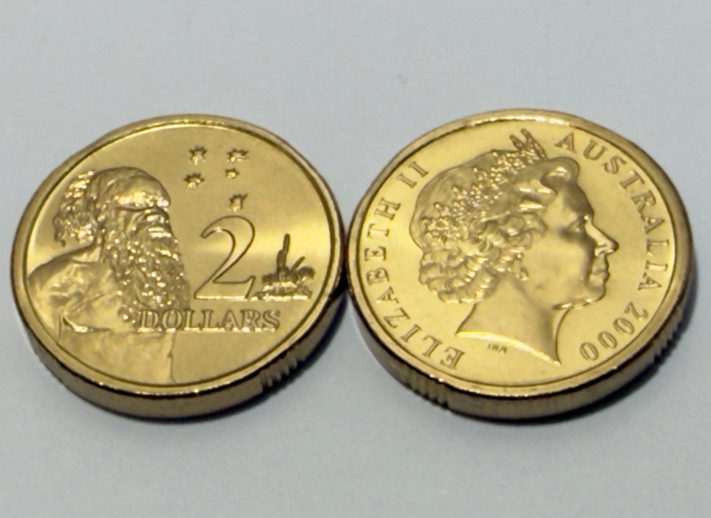 2000 Two Dollar Coin - Elder $2 - Choice Uncirculated - ex mint set - in 2x2