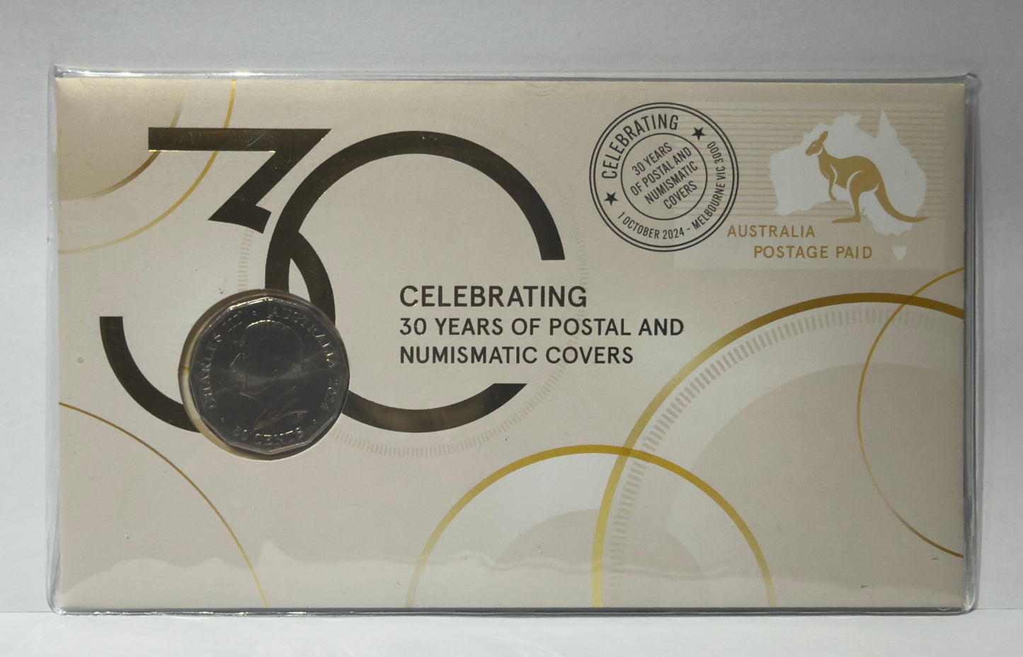 2024 PNC 30 Years Of Postal Numismatic Covers 50 Cent PNC limited 7500