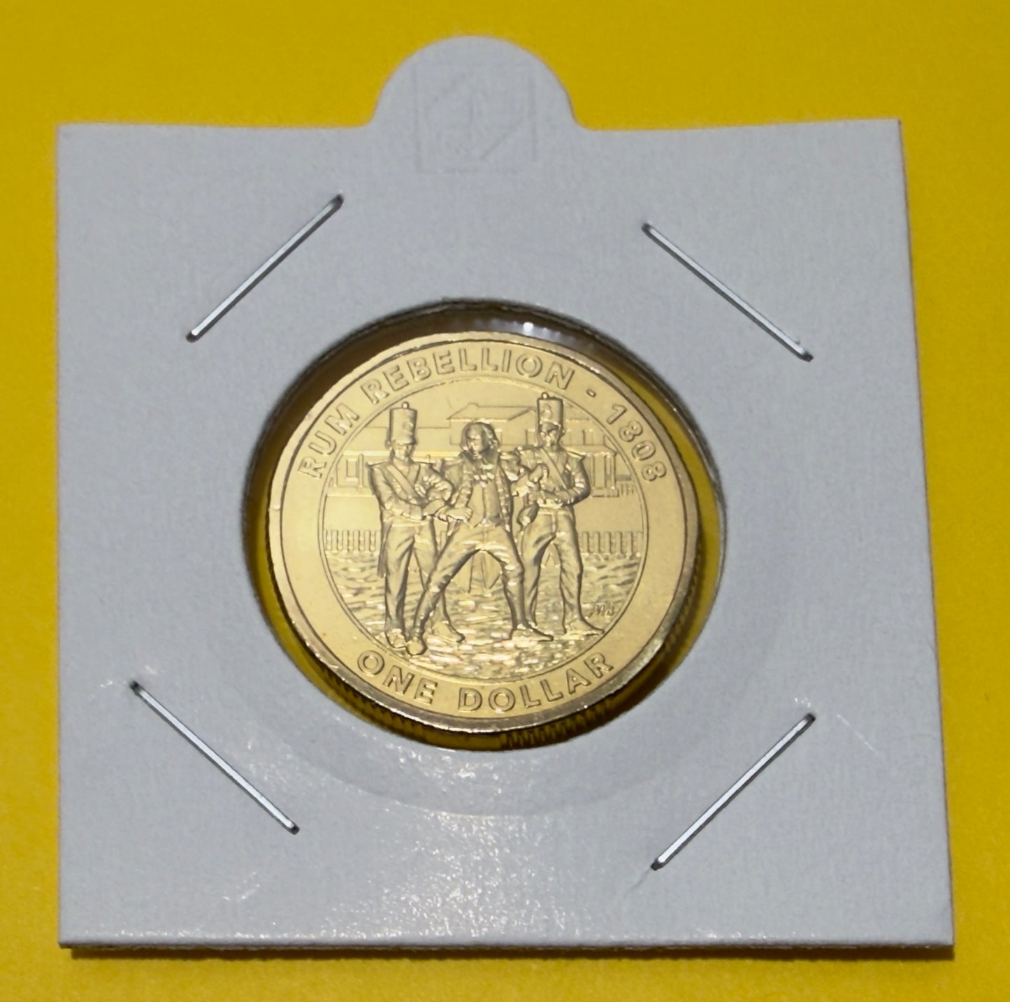 2019 The Rum Rebellion $1 Coin - Uncirculated - Ex Security Bag comes in 2x2