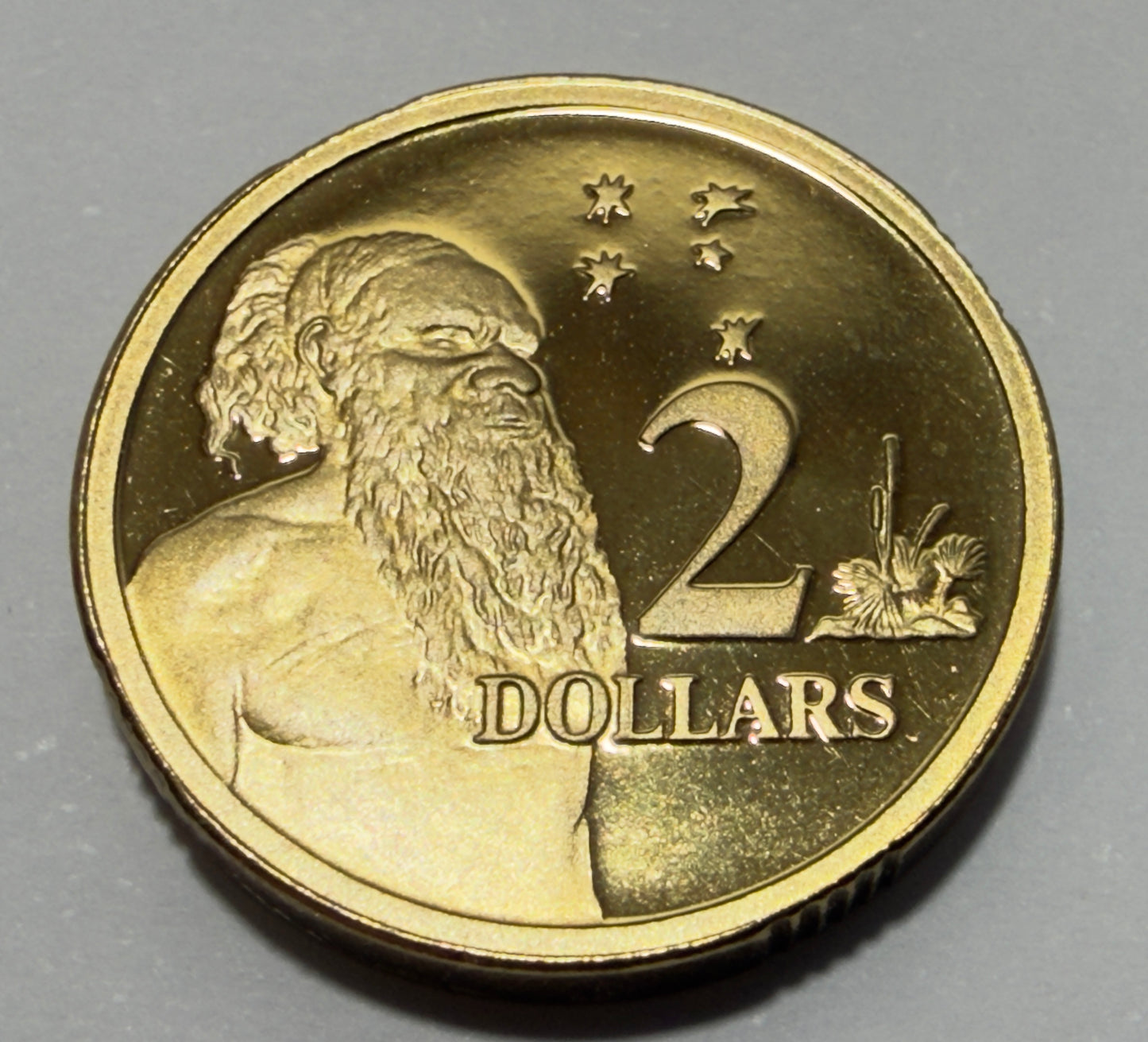 2001 $2 Proof Coin - comes in 2x2 - Aboriginal Elder Two Dollar