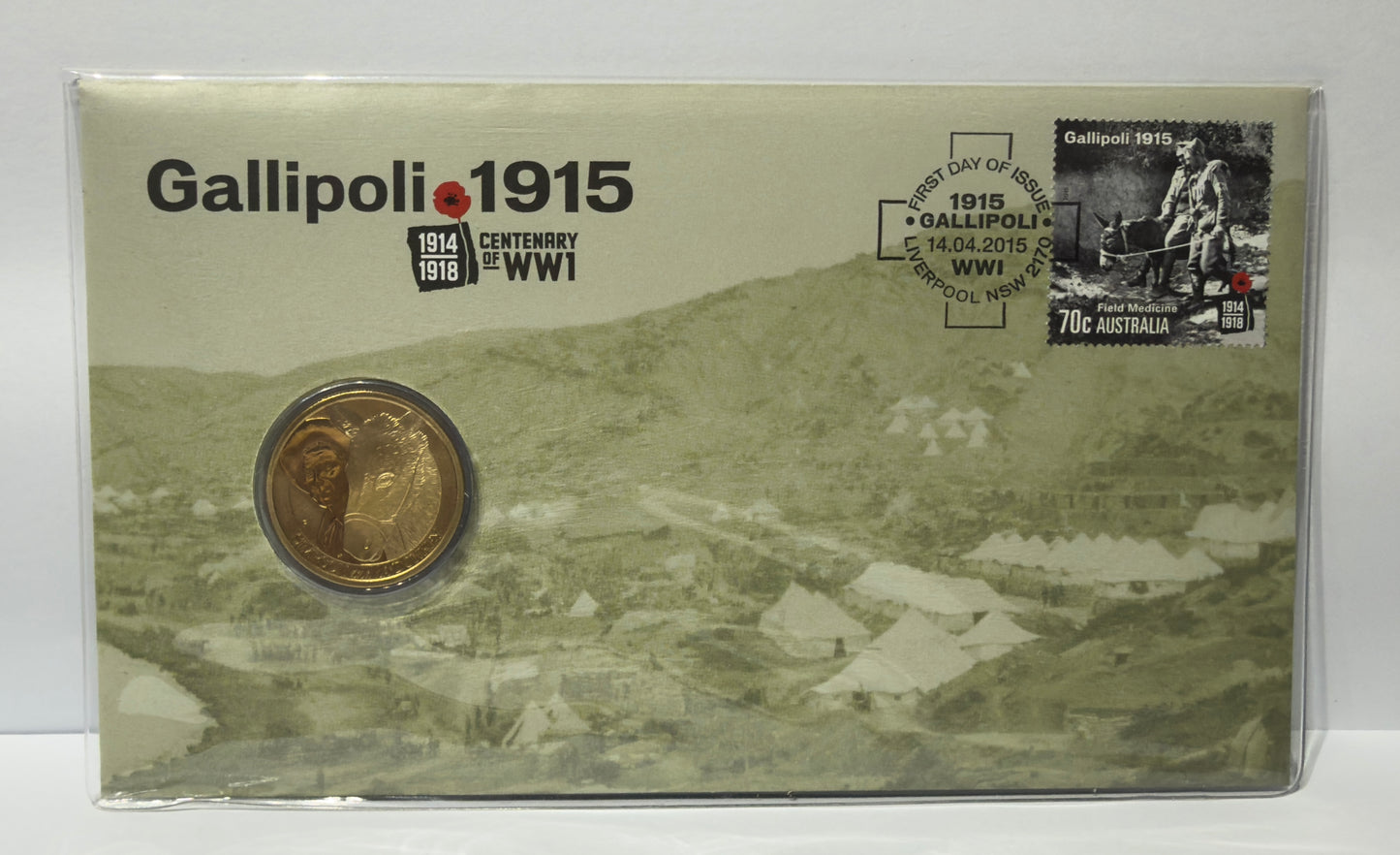 2015 $1 Galipoli 1915 - Centenary of WW1 PNC