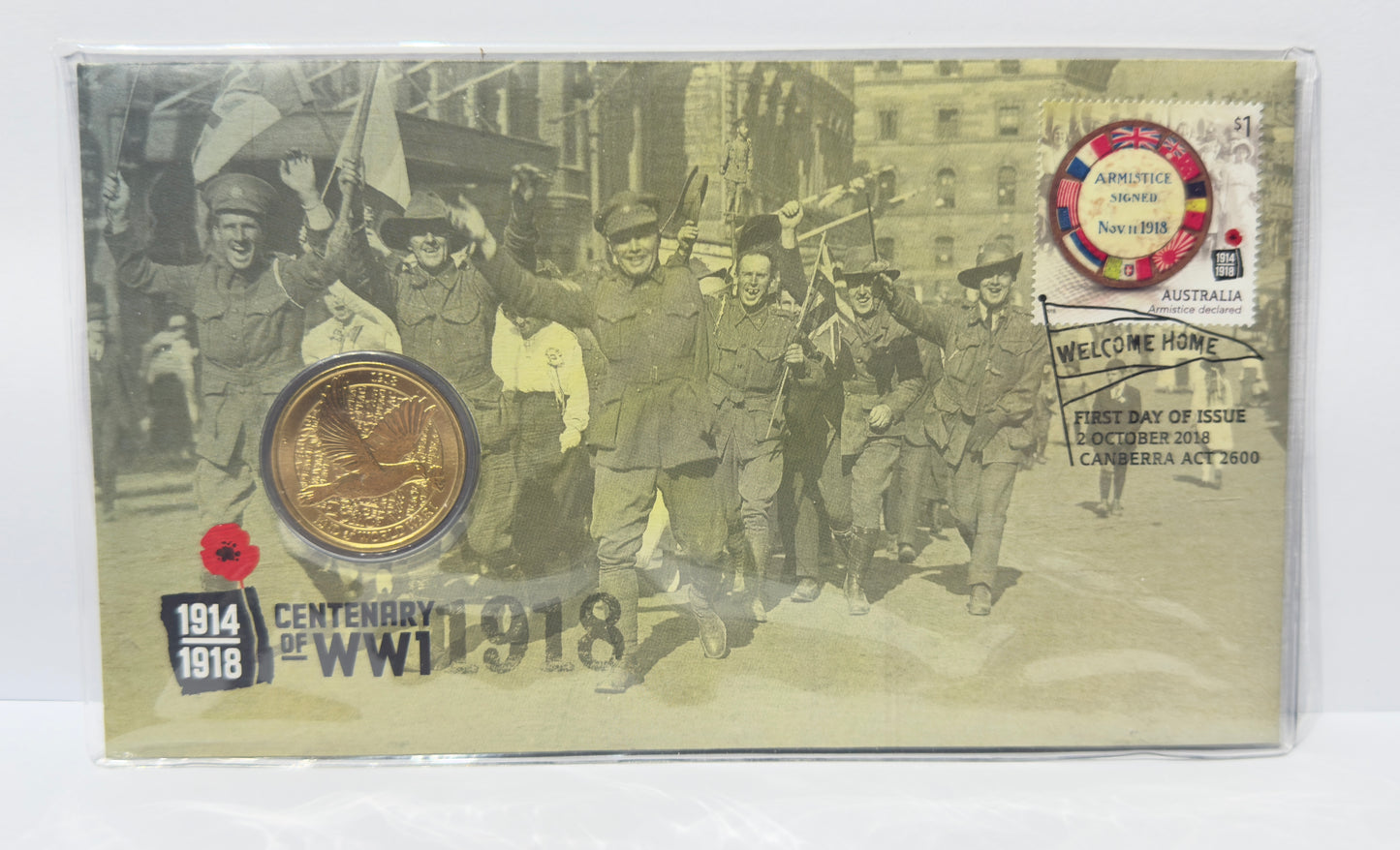 2018 $1 Centenary of WW1 - Welcome Home PNC