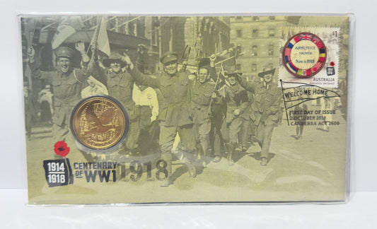 2018 $1 Centenary of WW1 - Welcome Home PNC